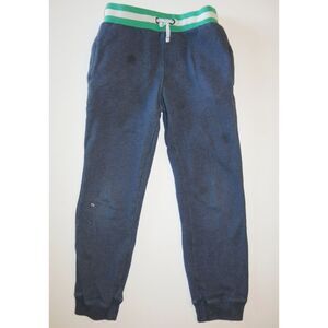 Mini Boden boys navy green blue track pants joggers sweatpants pull on waist 8 9